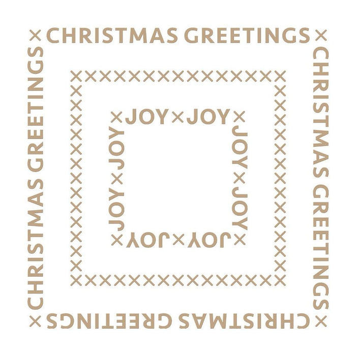 Spellbinders Glimmer Hot Foil Plate - Christmas Essential Glimmer Squares