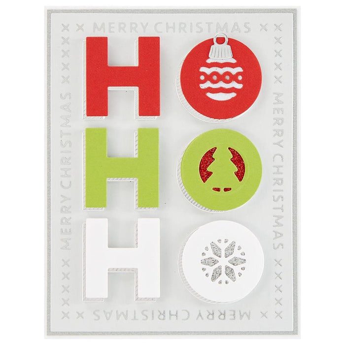 Spellbinders Glimmer Hot Foil Plate - Christmas Essentials Glimmer Rectangle