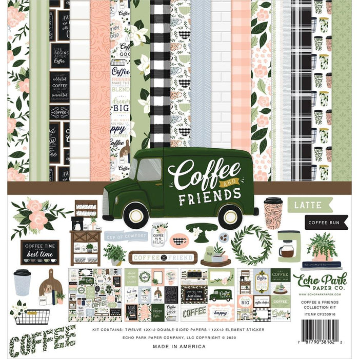 Echo Park Collection Kit 12"X12" - Coffee & Friends