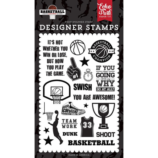 Echo Park Stamps Swish, Basketball