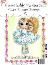 My Besties Clear Stamps 4"X 6" Curly Jean -MYB-0053