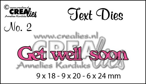 Text Die no. 2 Get well soon
