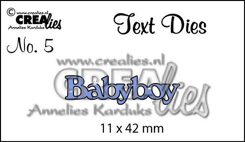 Text Die no. 5 Babyboy
