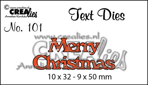 Text Die No. 101 - Merry Christmas