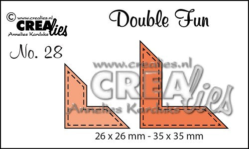 Double Fun stansen No. 28 - Corners with stitchline