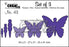 Set of 3 No. 43 - Butterflies