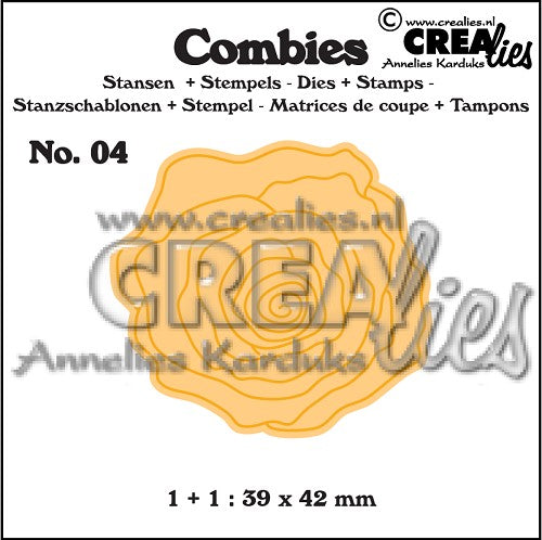 Combies Dies+Stamp No.4 - Rose