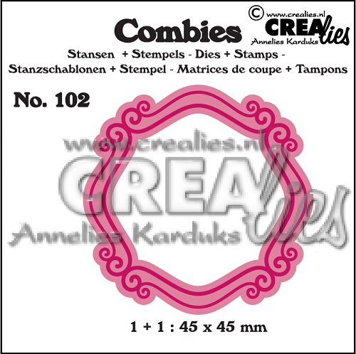 Combies Dies+Stamp No.102 - Frame B