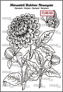 Mounted Rubber Stampzz No.3 - Dahlia