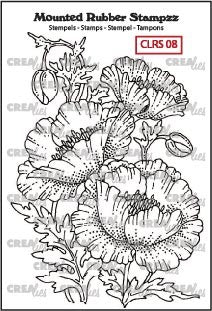 Mounted Rubber Stampzz No. 8 - Poppies