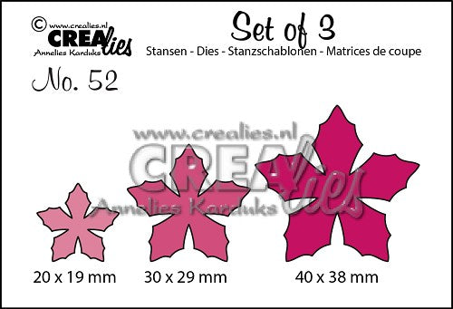 Set of 3 No.52 - Flowers 23