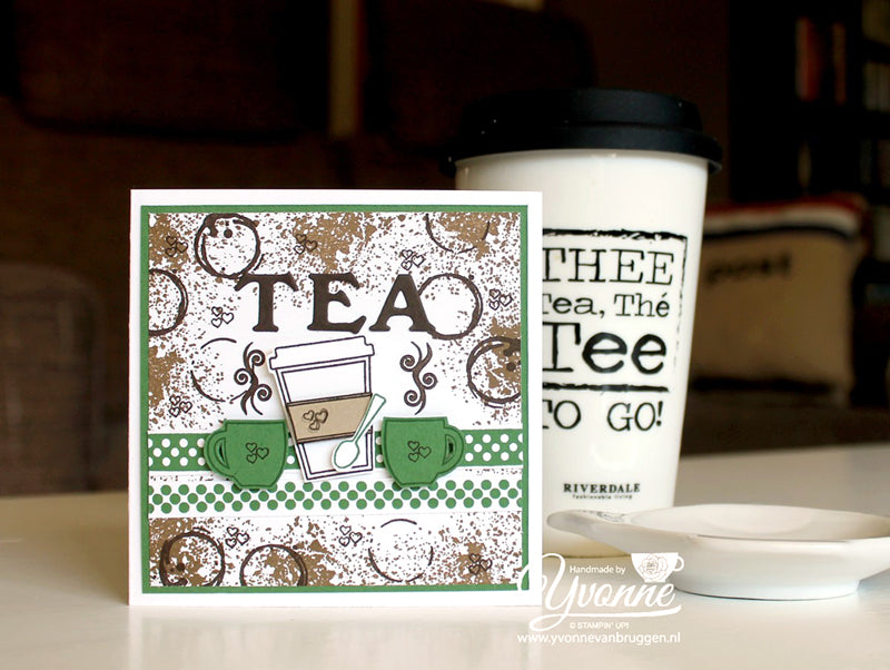 Bits & Pieces stamp no. 109, 2 mugs + spoon