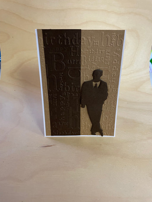 Happy Birthday Embossing folder and Men Die