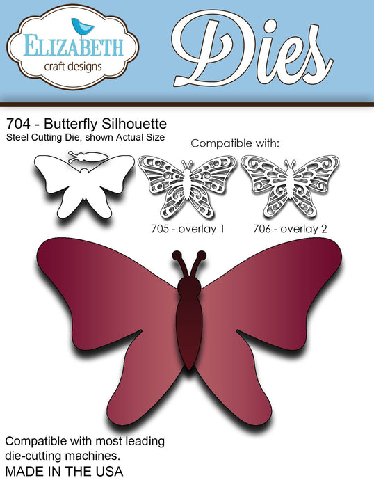 Elizabeth Craft Designs 704 Butterfly Silhouette