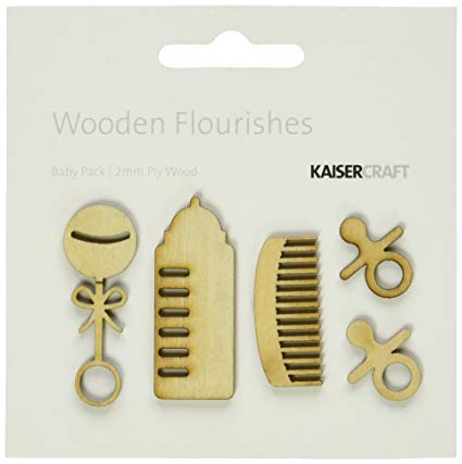 Kaisercraft Wooden Flourishes FL515 Baby Pack