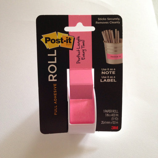 Post-it Full Adhesive Roll Pink