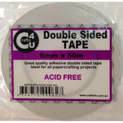 Crafts4U 6mm x 50m Double Sided Tape