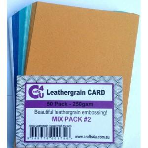 Crafts4U A5 Card Leathergrain Texture Pack 2