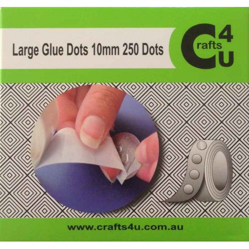Crafts4U Large Glue Dots 10mm 250 pack