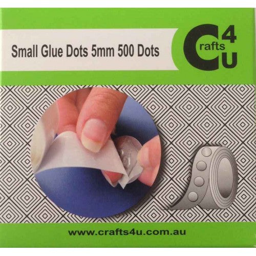 Crafts4U Small Glue Dots 5mm 500 pack