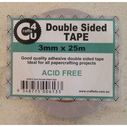 Crafts4U 3mm x 25m Double Sided Tape