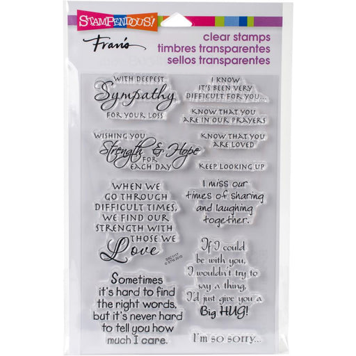 Stampendous Perfectly Clear Stamps Sincere Sentiments