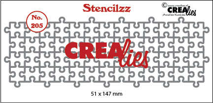 Crealies - Stencilzz no. 205 - Jigsaw