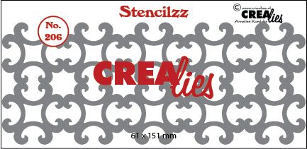 Crealies - Stencilzz no. 206 - Ornament A