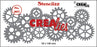 Crealies - Stencilzz no. 207 - Gears