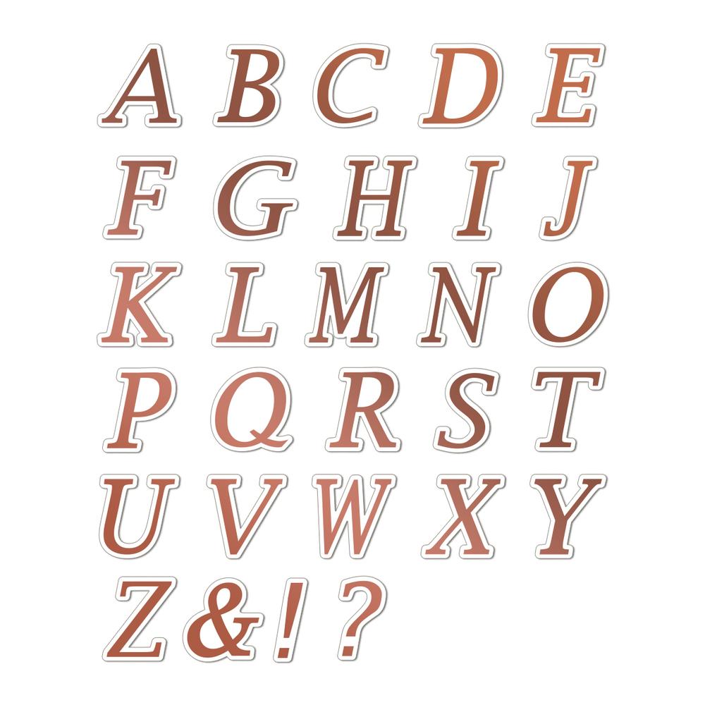 Cut, Foil & Emboss - Alphabet Set — Jets Craft Shop