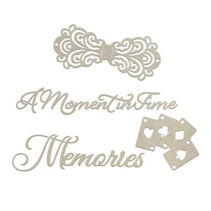 Chipboard - Gentlemans Emporium - Moments and Memories Set (4pc)