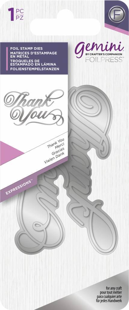 Foil Stamp Die - Expressions - Thank You