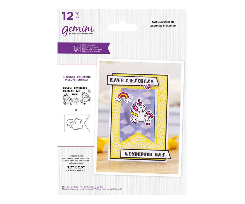 Gemini - Stamp & Die - Twirling Unicorn