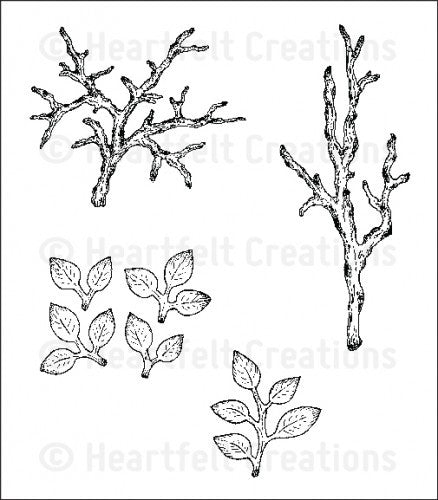 Leafy Branch Stamp HCPC-3645