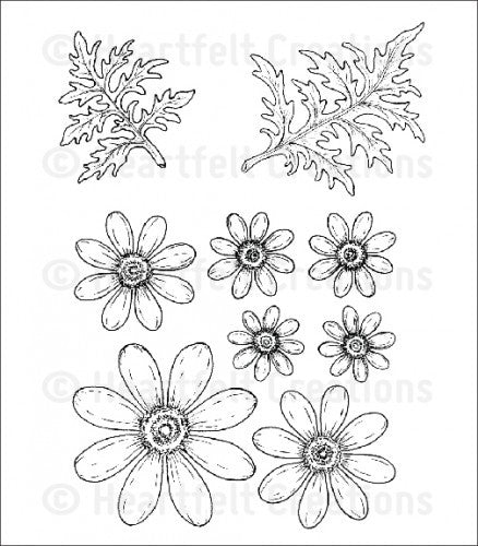 Delightful Daisies Cling Stamp Set HCPC-3656