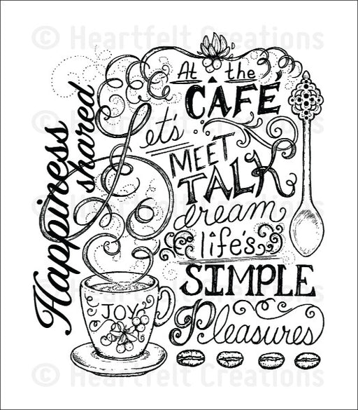 Coffee Talk Background Stamp HCPC 3713