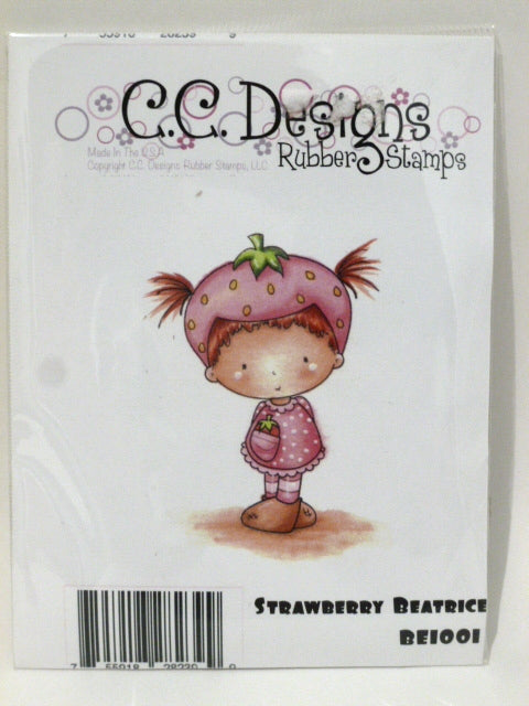 C.C. Designs Rubber Stamp - Strawberry Beatrice - BE1001
