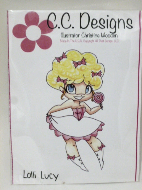 C.C. Designs Rubber Stamp - Lolli Lucy