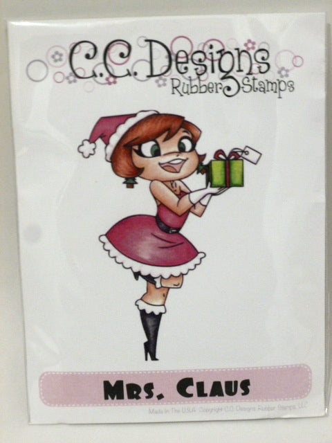 C.C. Designs Rubber Stamps - Mrs Claus