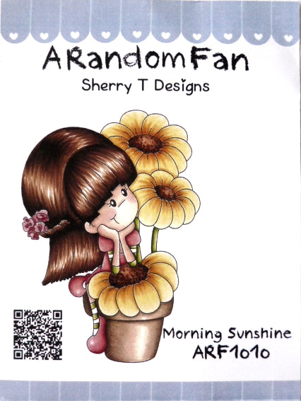 A Random Fan Rubber Stamp - Morning Sunshine - ARF1010