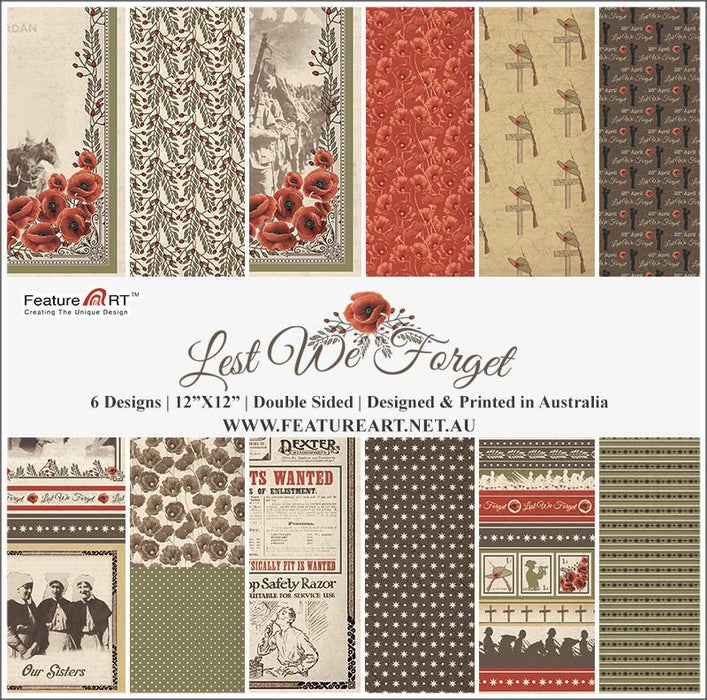 Feature Art Paper Collection Lest We Forget