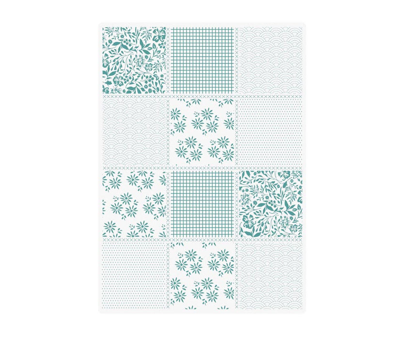 Sew Lovely - 5x7 Embossing Folder - Pretty Patchwork