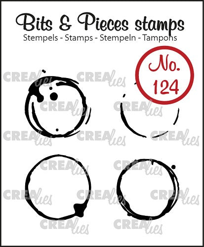Bits & Pieces stamp no. 124, Coffee Stains Small