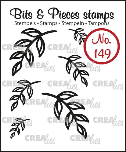 Bits & Pieces stamp no. 149, 6x Mini leaves 5