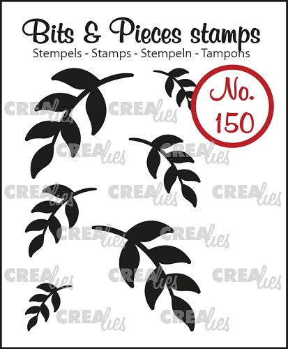 Bits & Pieces stamp no. 150, 6x Mini leaves 5 (closed)