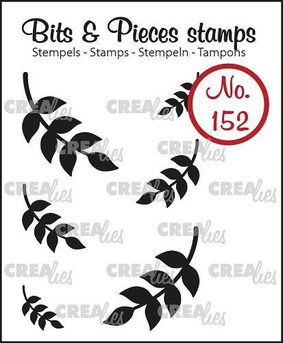 Bits & Pieces stamp no. 152, 6x Mini leaves 8 (closed)