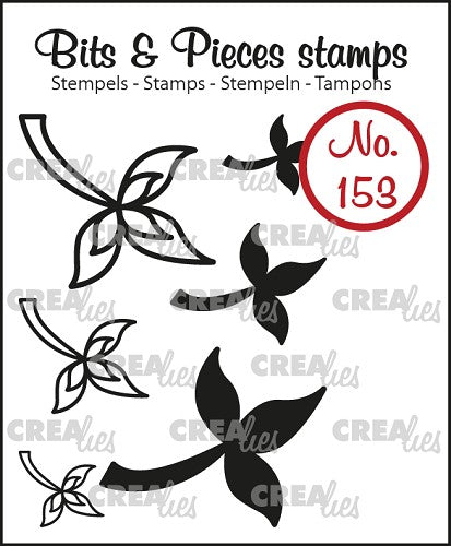 Bits & Pieces stamp no. 153, 6x Mini leaves 10
