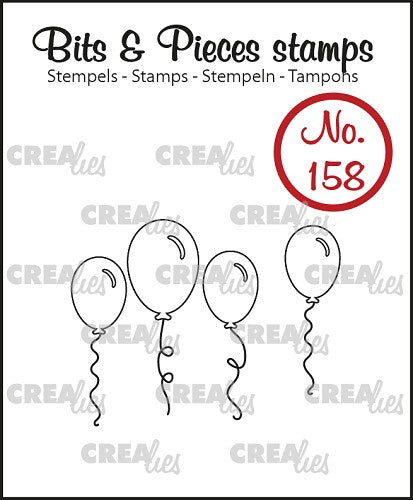 Bits & Pieces stamp no. 158, Balloons (outline)