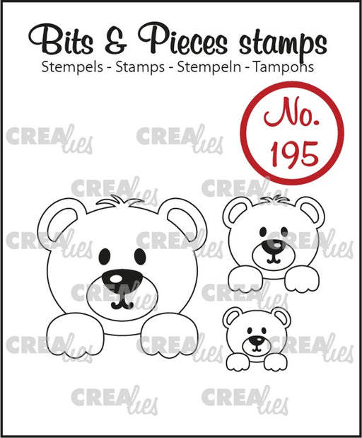 Bits & Pieces stamp no. 195, 3x Bears