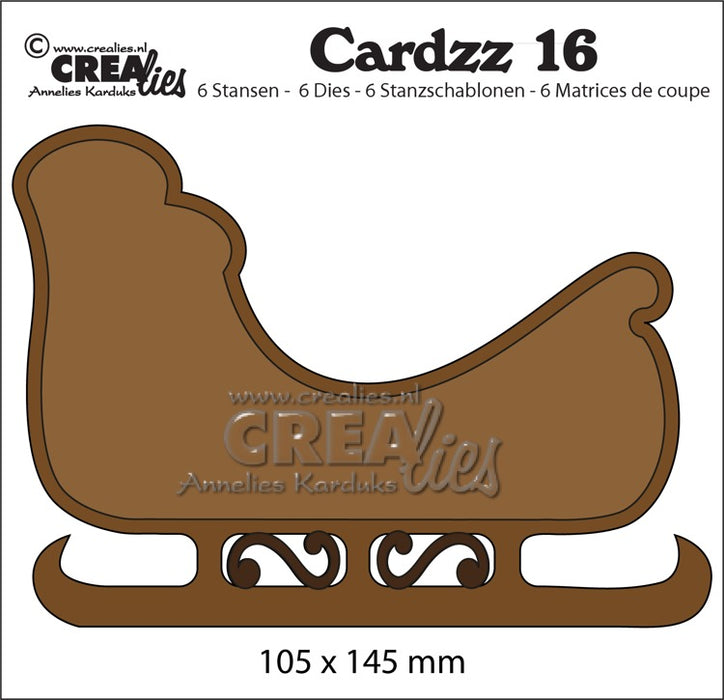 Cardzz die cutting no. 16, Sled (card size)